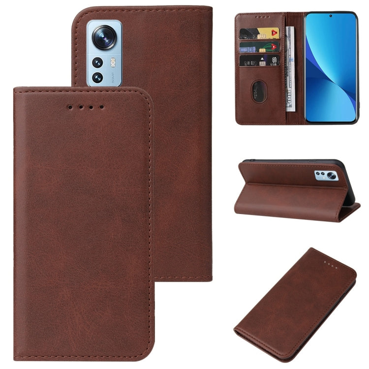 For Xiaomi 12X Magnetic Closure Leather Phone Case