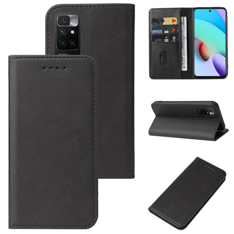 For Xiaomi Redmi 10 2022 Magnetic Closure Leather Phone Case