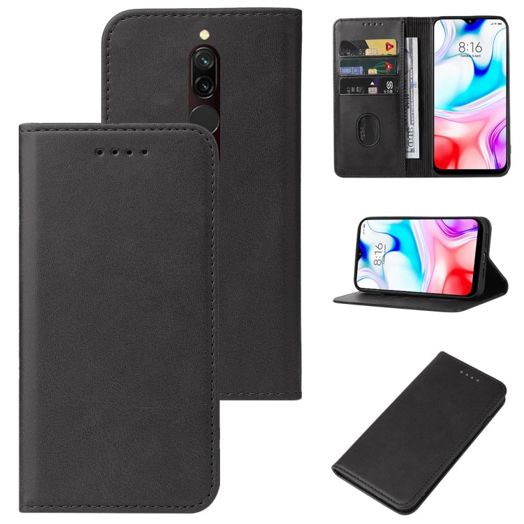 For Xiaomi Redmi 8 Magnetic Closure Leather Phone Case