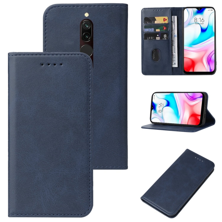 For Xiaomi Redmi 8 Magnetic Closure Leather Phone Case