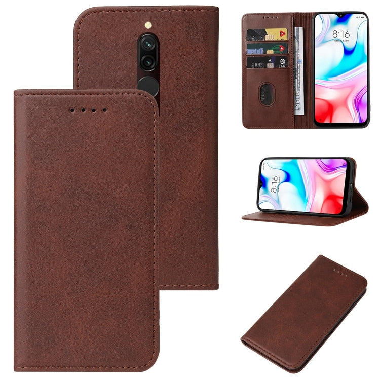 For Xiaomi Redmi 8 Magnetic Closure Leather Phone Case