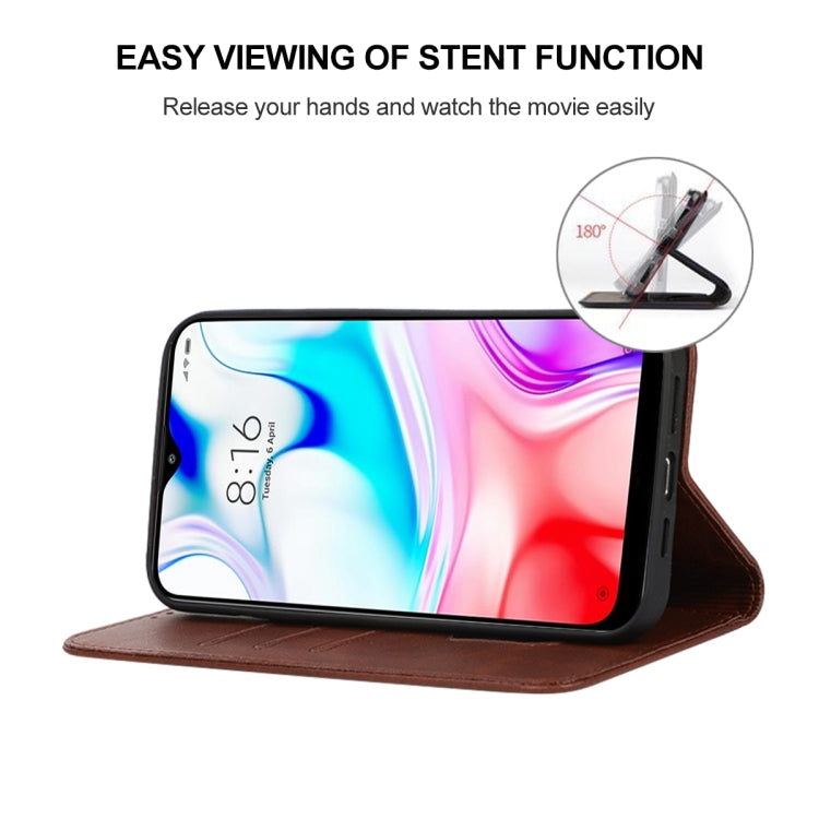 For Xiaomi Redmi 8 Magnetic Closure Leather Phone Case