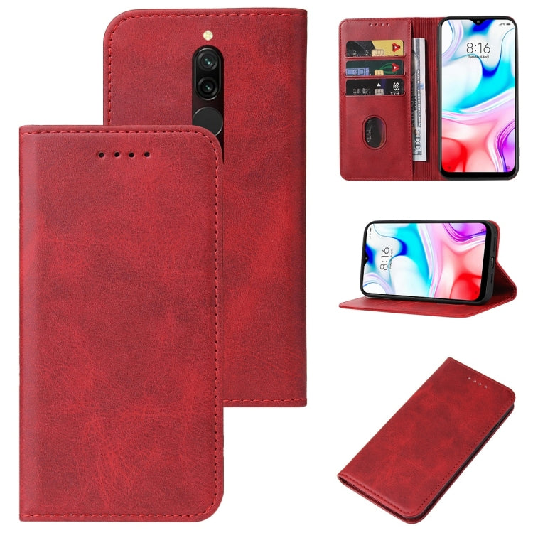 For Xiaomi Redmi 8 Magnetic Closure Leather Phone Case