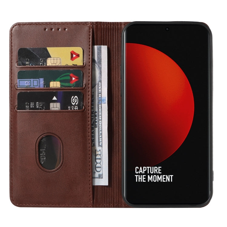 For Xiaomi 12S Ultra Magnetic Closure Leather Phone Case