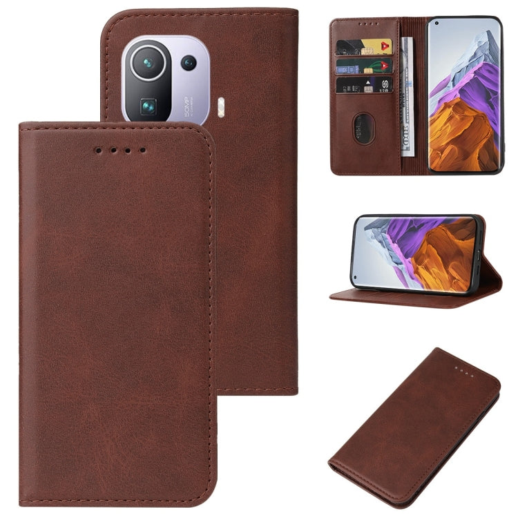 For Xiaomi Mi 11 Pro Magnetic Closure Leather Phone Case