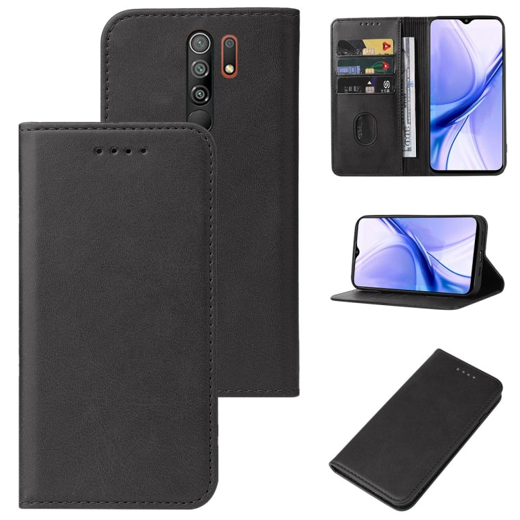 For Xiaomi Poco M2 Magnetic Closure Leather Phone Case