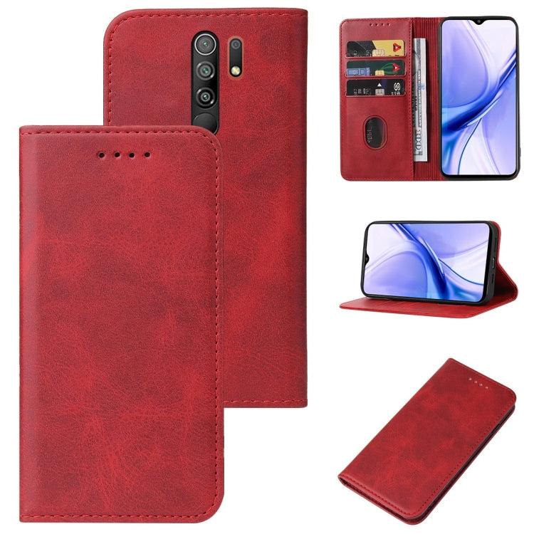 For Xiaomi Poco M2 Magnetic Closure Leather Phone Case