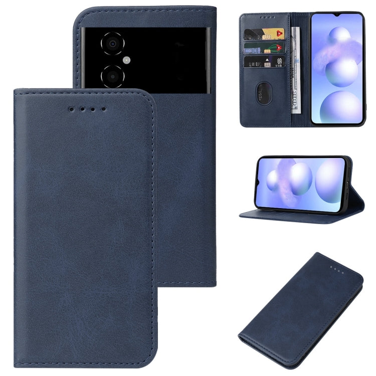For Xiaomi Poco M4 5G Magnetic Closure Leather Phone Case