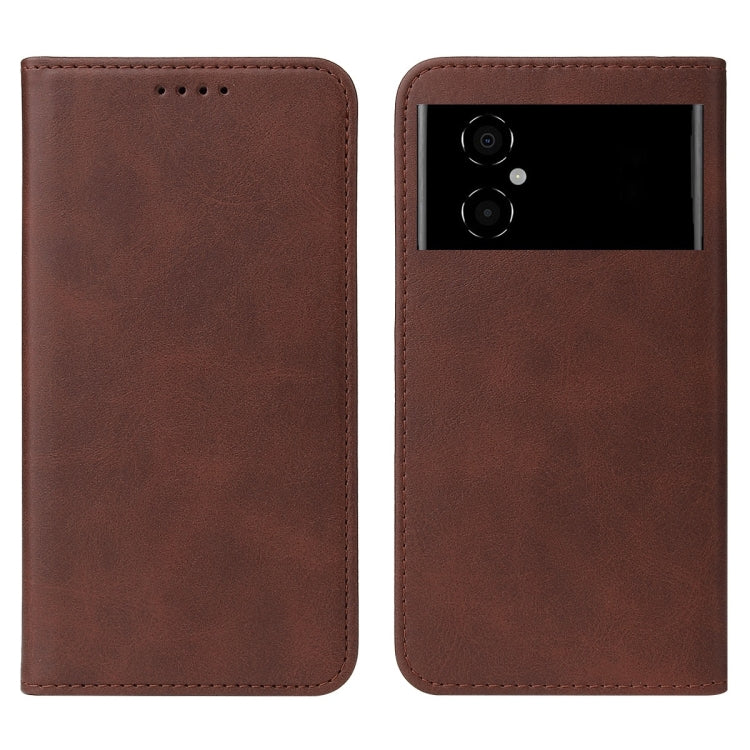 For Xiaomi Poco M4 5G Magnetic Closure Leather Phone Case