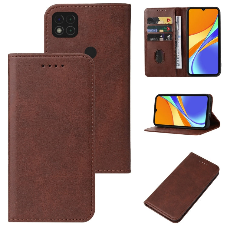 For Xiaomi Redmi 9C Magnetic Closure Leather Phone Case