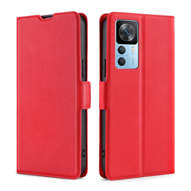 For Xiaomi Redmi K50 Ultra/Xiaomi 12T/Xiaomi 12T Pro Ultra-thin Voltage Side Buckle Horizontal Flip Leather Phone Case