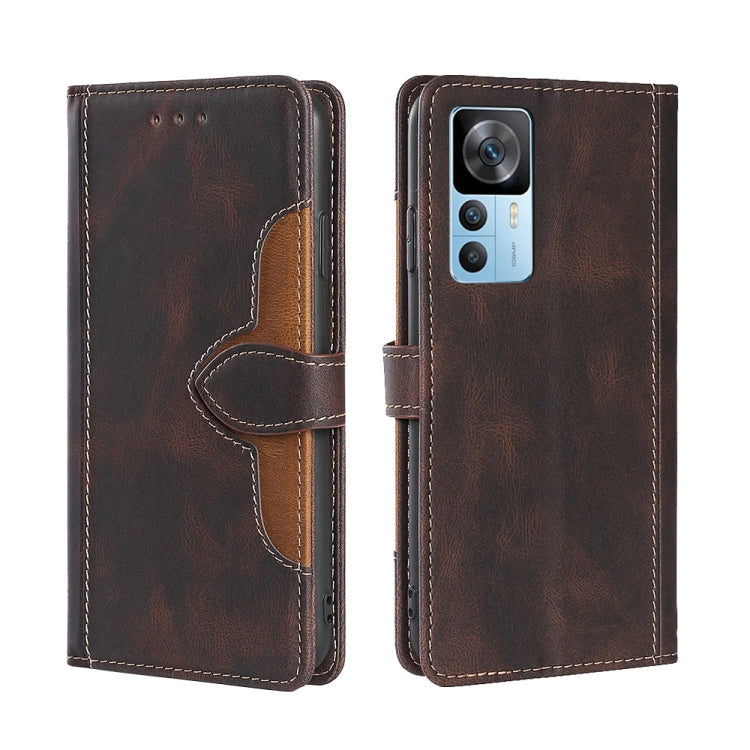 For Xiaomi Redmi K50 Ultra/Xiaomi 12T/Xiaomi 12T Pro Skin Feel Magnetic Buckle Leather Phone Case