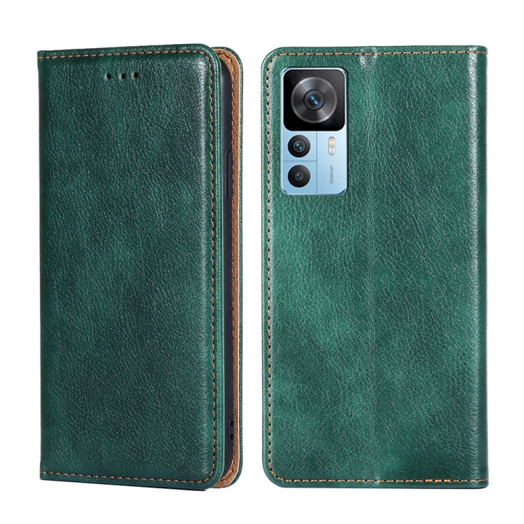 For Xiaomi Redmi K50 Ultra Gloss Oil Solid Color Magnetic Leather Phone Case
