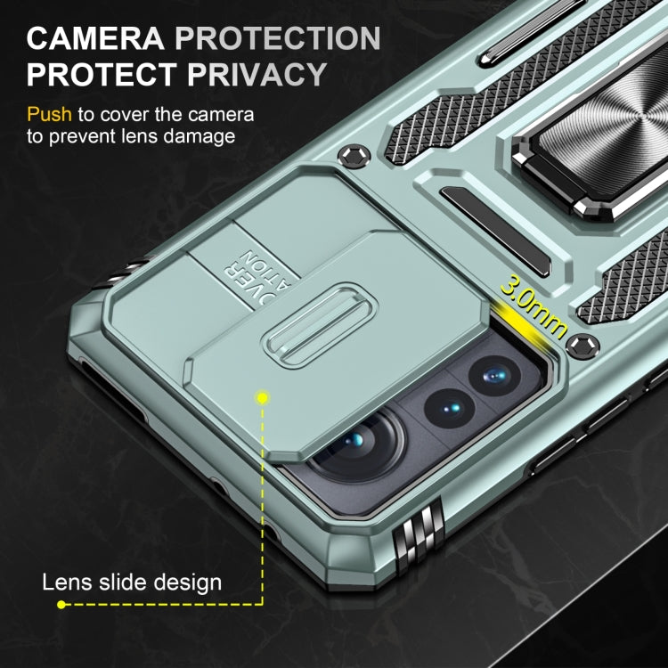 For Xiaomi 12 Armor PC + TPU Camera Shield Phone Case