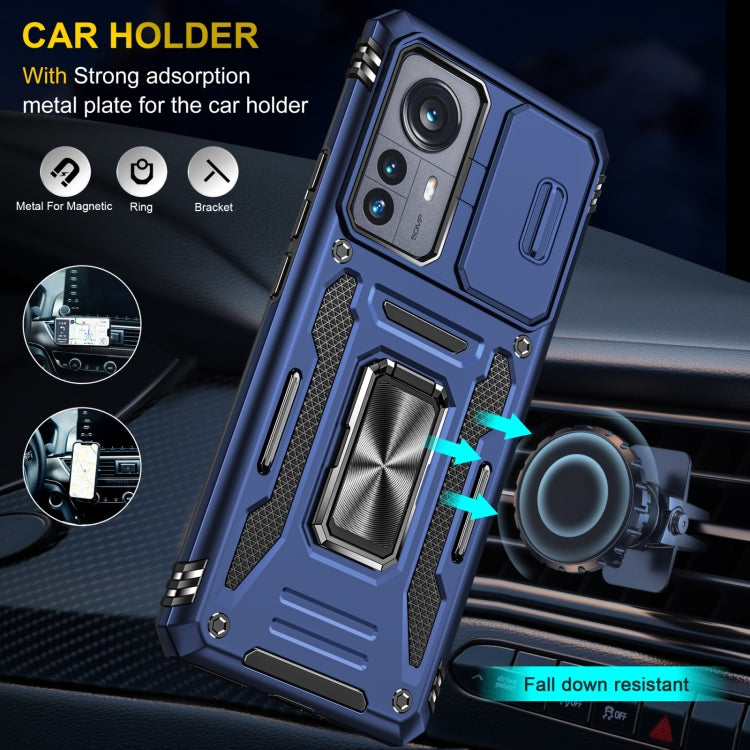 For Xiaomi 12 Armor PC + TPU Camera Shield Phone Case