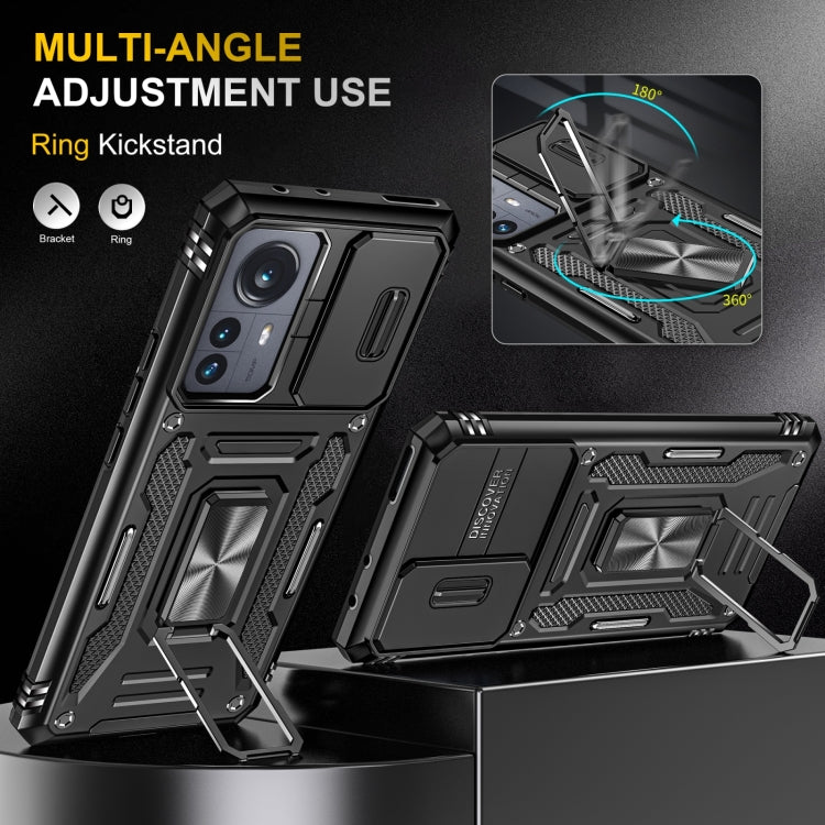 For Xiaomi 12 Armor PC + TPU Camera Shield Phone Case