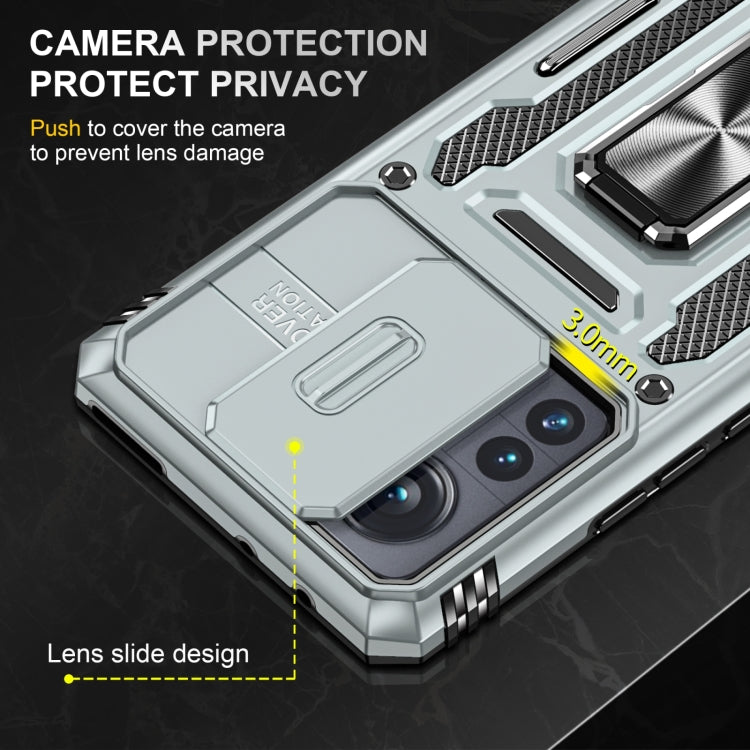 For Xiaomi 12 Armor PC + TPU Camera Shield Phone Case