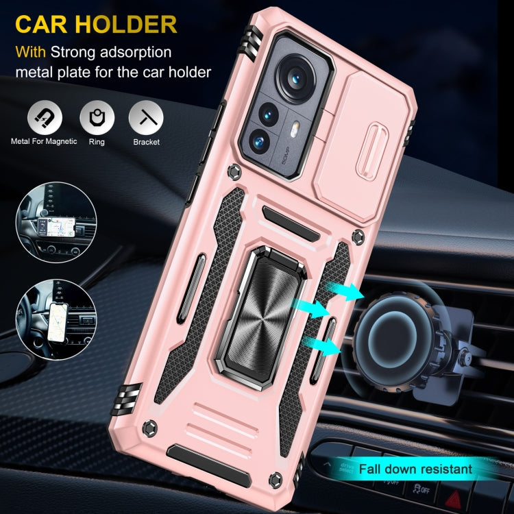 For Xiaomi 12 Armor PC + TPU Camera Shield Phone Case