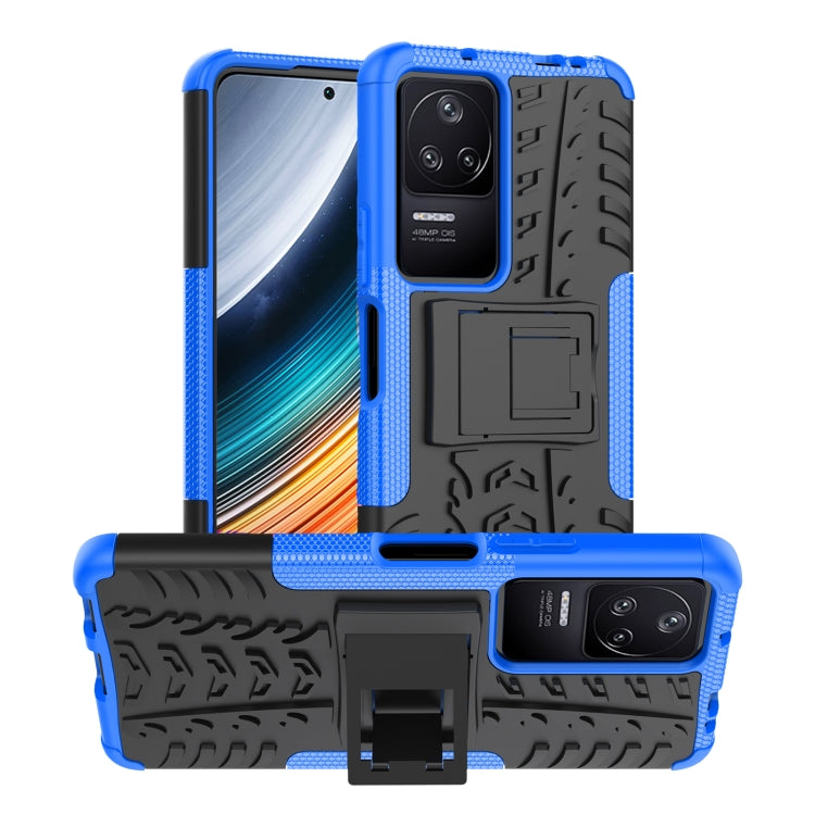 For Xiaomi Redmi K40S Tire Texture TPU + PC Phone Case with Holder