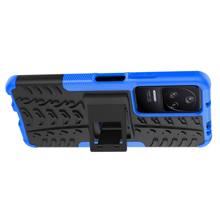 For Xiaomi Redmi K40S Tire Texture TPU + PC Phone Case with Holder