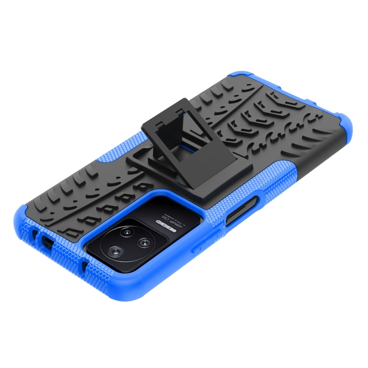 For Xiaomi Redmi K40S Tire Texture TPU + PC Phone Case with Holder