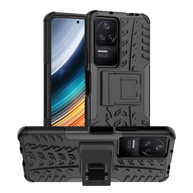 For Xiaomi Redmi K40S Tire Texture TPU + PC Phone Case with Holder