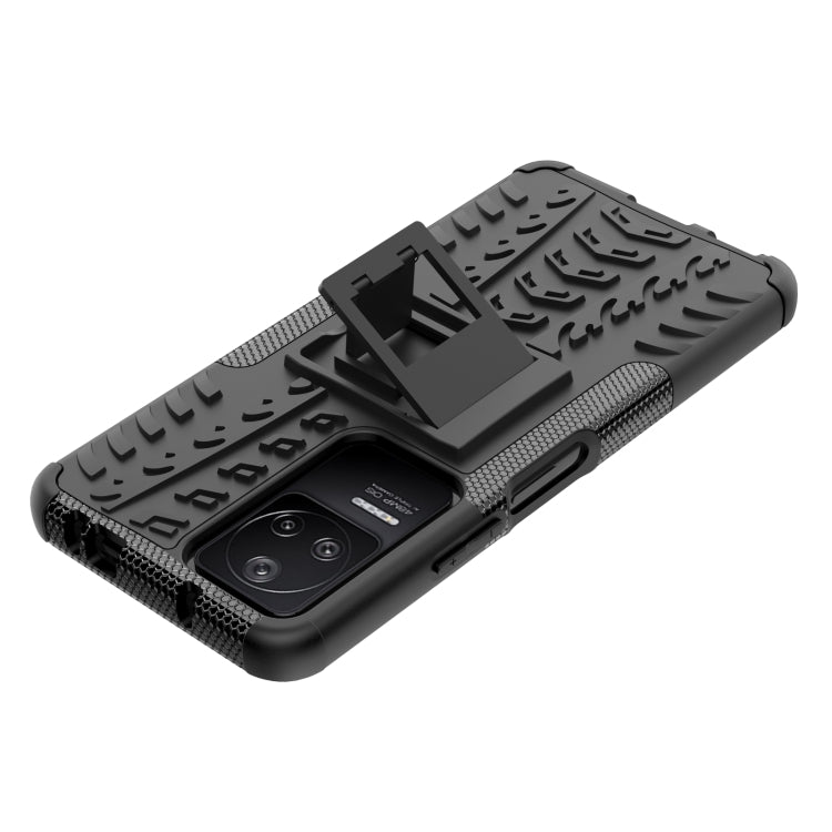 For Xiaomi Redmi K40S Tire Texture TPU + PC Phone Case with Holder