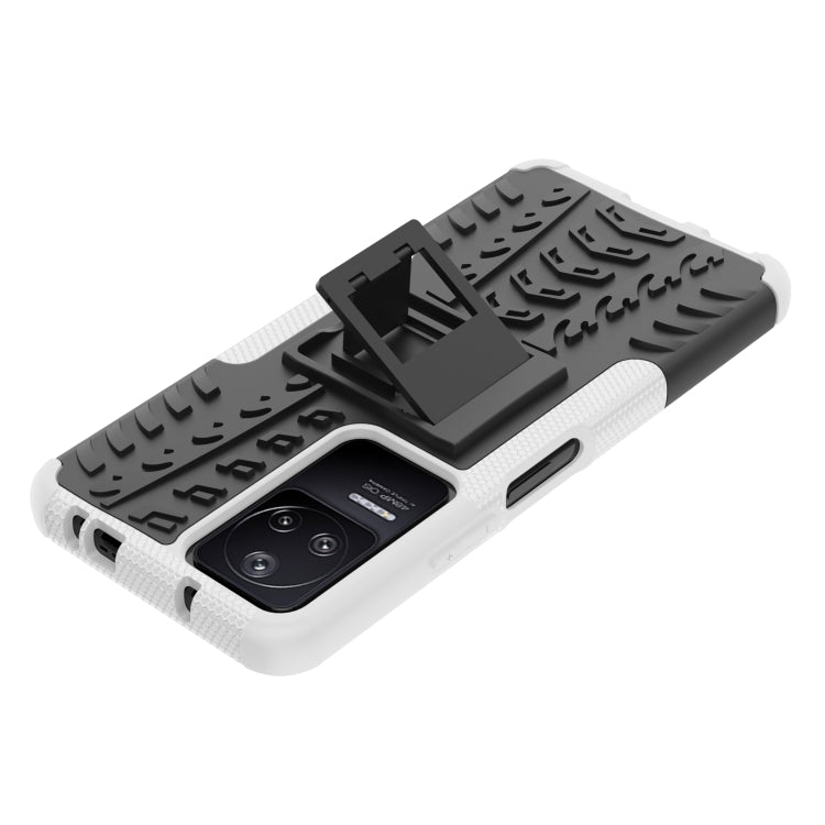 For Xiaomi Redmi K40S Tire Texture TPU + PC Phone Case with Holder