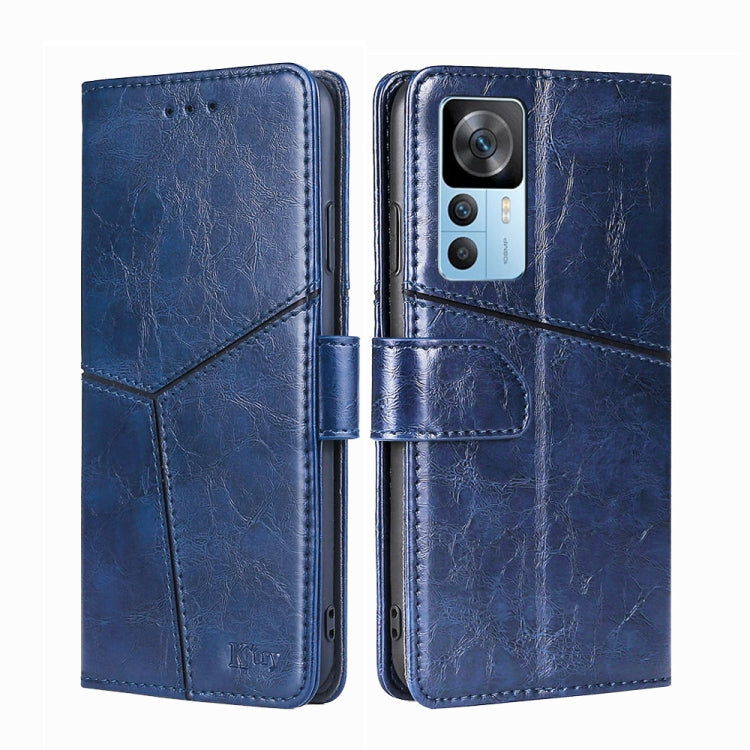 For Xiaomi Redmi K50 Ultra/Xiaomi 12T/Xiaomi 12T Pro Geometric Stitching Leather Phone Case