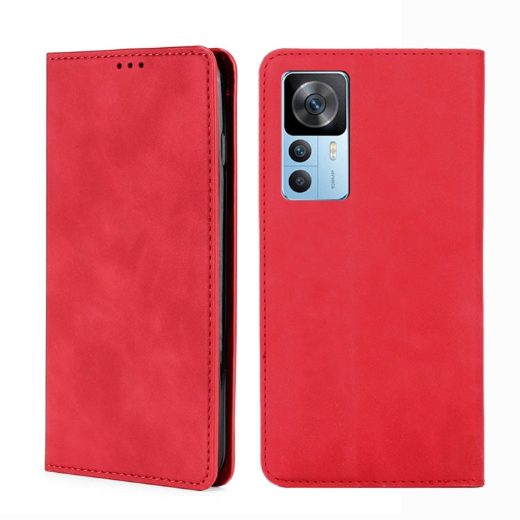 For Xiaomi Redmi K50 Ultra/Xiaomi 12T/Xiaomi 12T Pro Skin Feel Magnetic Horizontal Flip Leather Phone Case