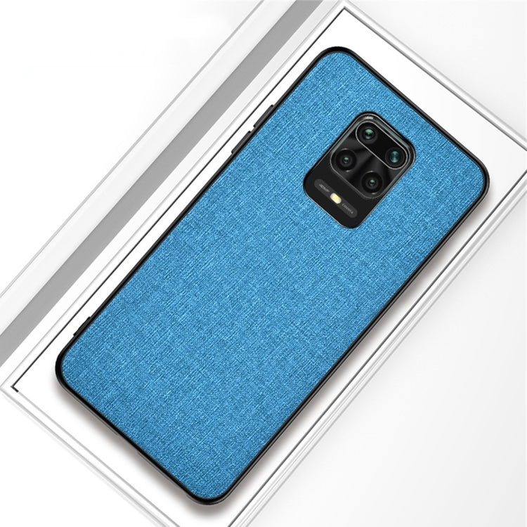For Xiaomi Redmi Note 9 Pro Shockproof Cloth Texture PC + TPU Protective Case