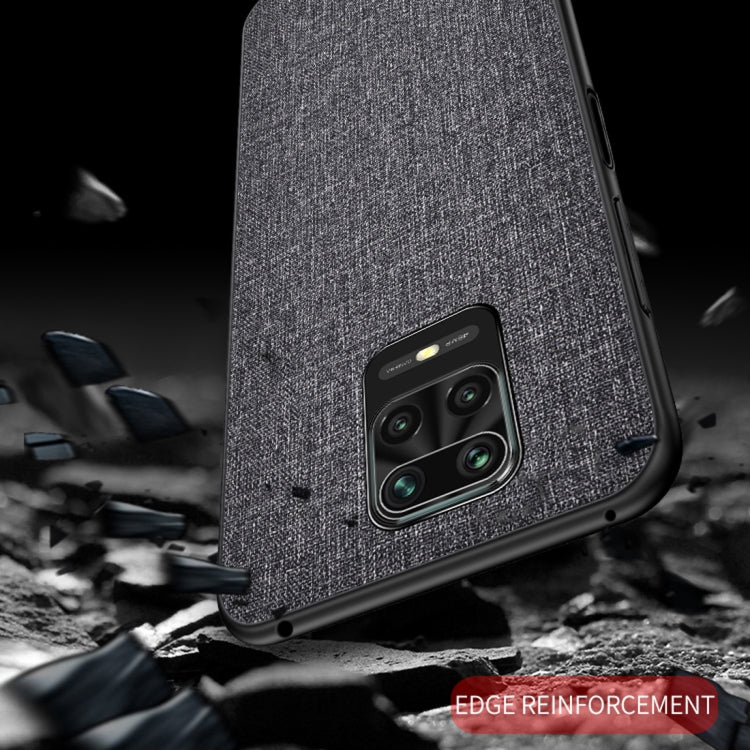 For Xiaomi Redmi Note 9 Pro Shockproof Cloth Texture PC + TPU Protective Case