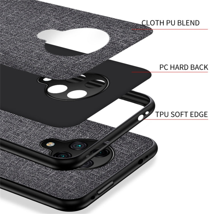 For Xiaomi Redmi K30 Pro Shockproof Cloth Texture PC + TPU Protective Case