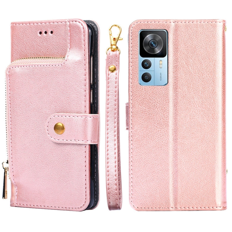 For Xiaomi Redmi K50 Ultra/Xiaomi 12T/Xiaomi 12T Pro Zipper Bag Leather Phone Case