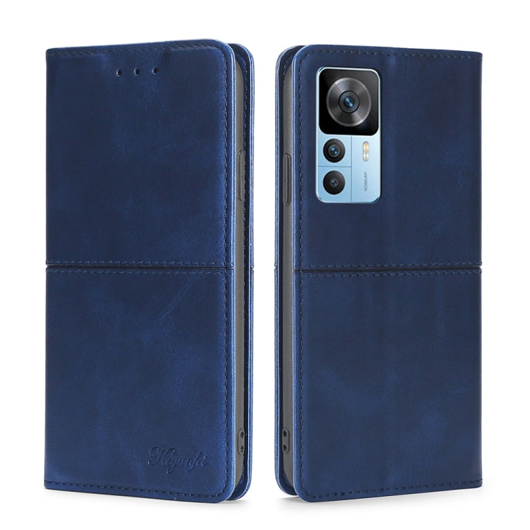 For Xiaomi Redmi K50 Ultra/Xiaomi 12T/Xiaomi 12T Pro Cow Texture Magnetic Horizontal Flip Leather Phone Case