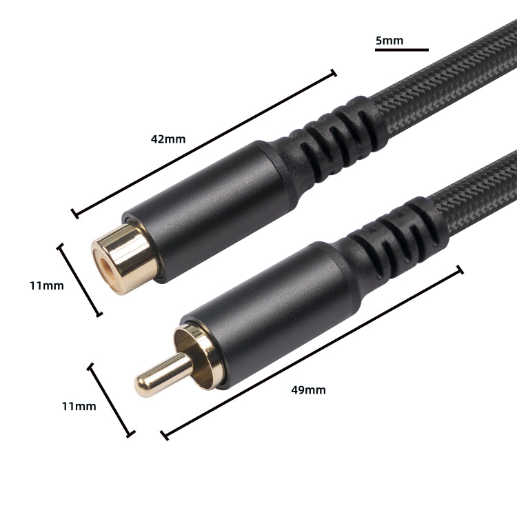 3709MF RCA Male to Female Audio & Video Extension Cable, Length:6m