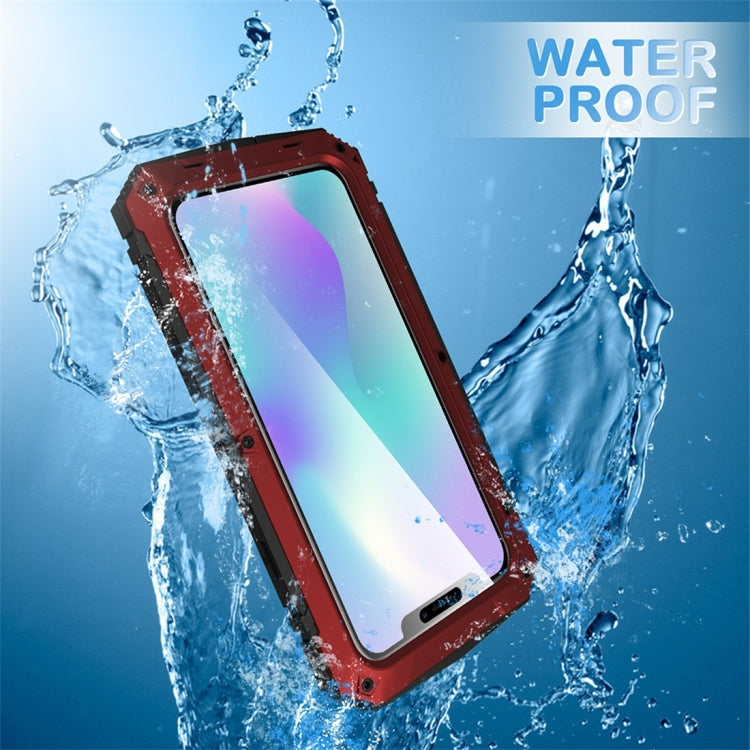 For iPhone 11 Pro Max Shockproof Waterproof Dust-proof Metal + Silicone Protective Case with Holder