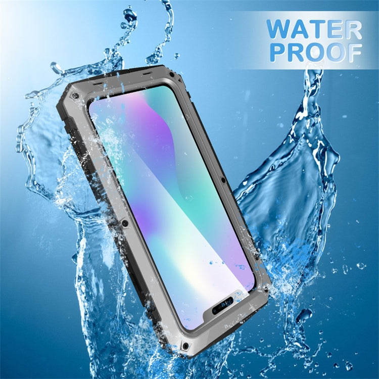 For iPhone 11 Pro Max Shockproof Waterproof Dust-proof Metal + Silicone Protective Case with Holder
