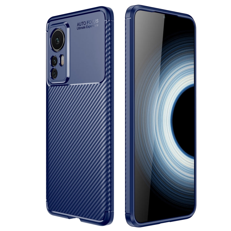 For Xiaomi Redmi K50 Ultra / Xiaomi 12T / 12T Pro Carbon Fiber Texture Shockproof TPU Phone Case