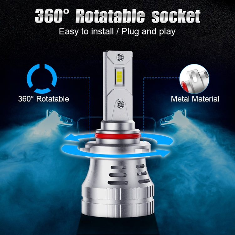 K9 1 Pair 9005 / HB3 6000K / 3000LM / 30W / DC10-32V IP68 Waterproof Car LED Headlight