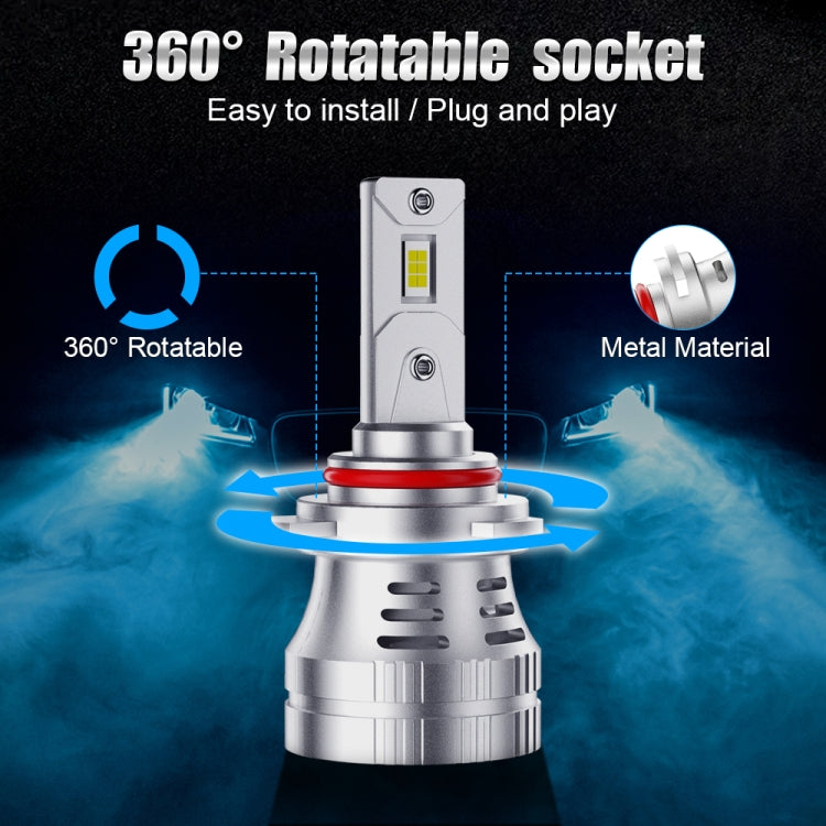 K9 1 Pair 9012 6000K / 3000LM / 30W / DC10-32V IP68 Waterproof Car LED Headlight