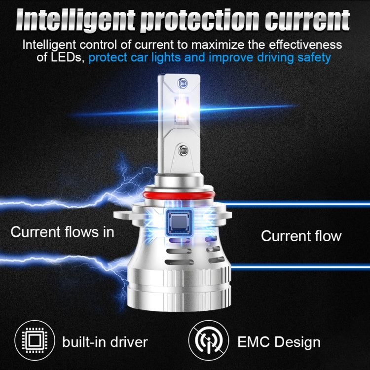 K9 1 Pair 9012 6000K / 3000LM / 30W / DC10-32V IP68 Waterproof Car LED Headlight