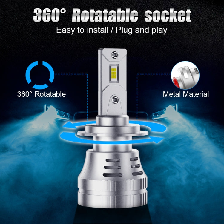 K9 1 Pair H7 6000K / 3000LM / 30W / DC10-32V IP68 Waterproof Car LED Headlight