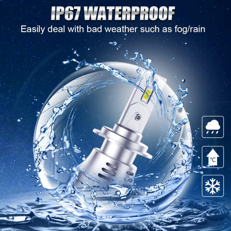 K9 1 Pair H7 6000K / 3000LM / 30W / DC10-32V IP68 Waterproof Car LED Headlight