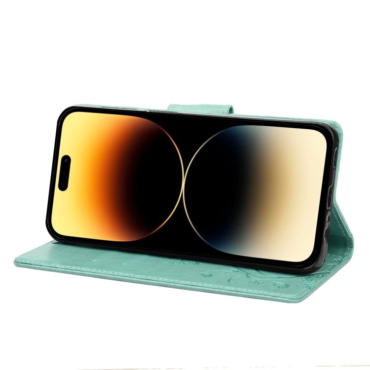 For iPhone 14 Pro Butterfly Flower Pattern Flip Leather Phone Case