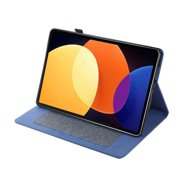 For Xiaomi Pad 5 Pro 12.4 Fabric Texture Horizontal Flip Leather Tablet Case