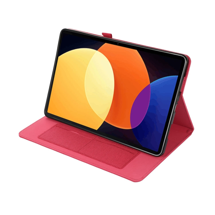 For Xiaomi Pad 5 Pro 12.4 Fabric Texture Horizontal Flip Leather Tablet Case