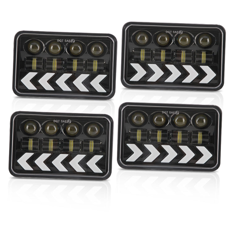 1 Pair 5 inch Square Fishbone Running Water Turn Signal Light