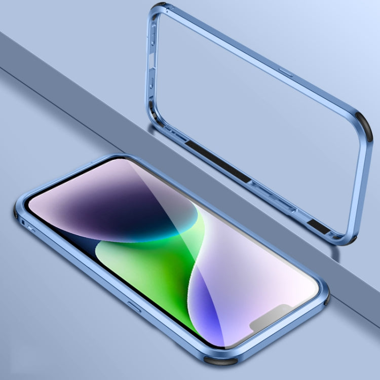 For iPhone 14 Four Corners Shockproof Metal Frame Phone Case