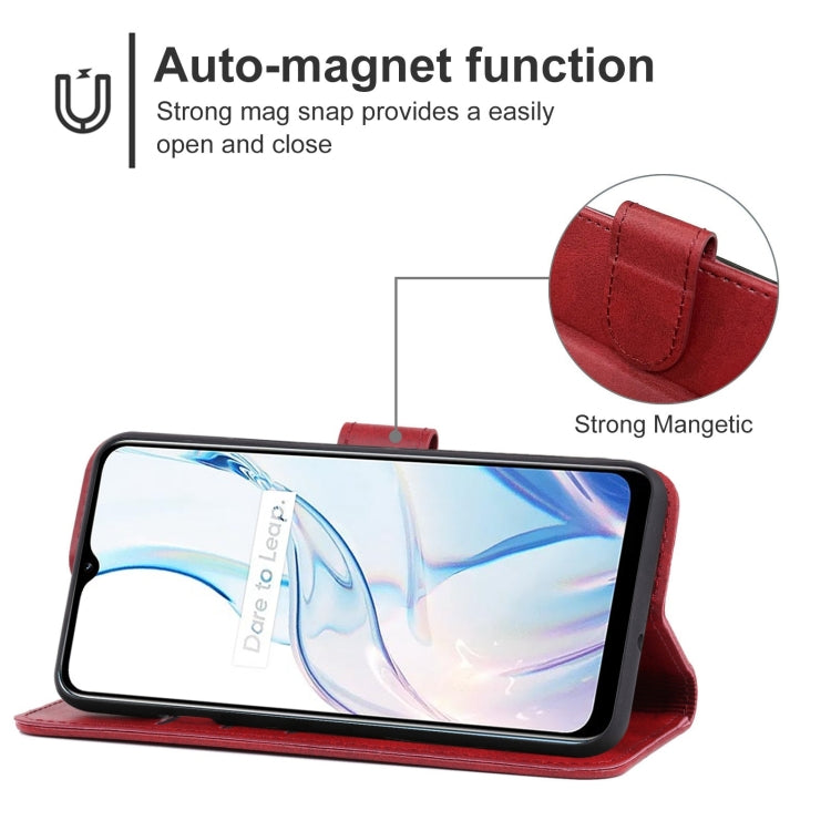 For Realme C30s Leather Phone Case